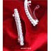 12-piece 1.75" French Clip one-line Crystal Hair Clip - HC-ZP171013